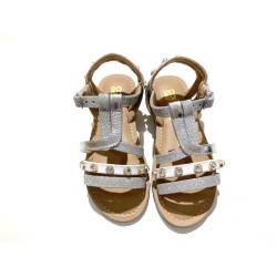 SANDALO GLITTER SILVER BIMBA