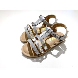 SANDALO GLITTER SILVER BIMBA