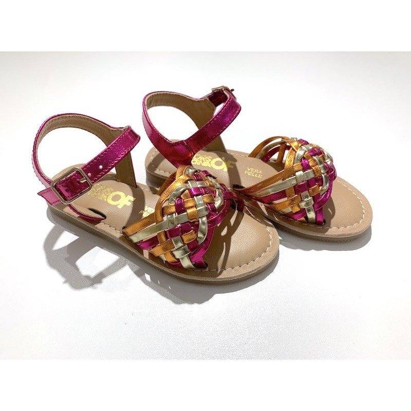 SANDALO APERTO FUCSIA BIMBA