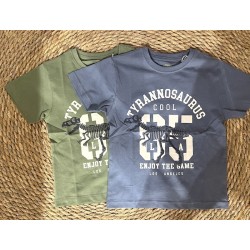 MAGLIA M/M BLUE DINOSAURO BOY