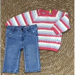 LOSAN JEANS FARFALLA BIMBA