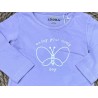 LOSAN MAGLIA M/L FARFALLA LILLA BIMBA