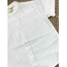 LOSAN CAMICIA M/M IN LINO RIGATA BIMBO