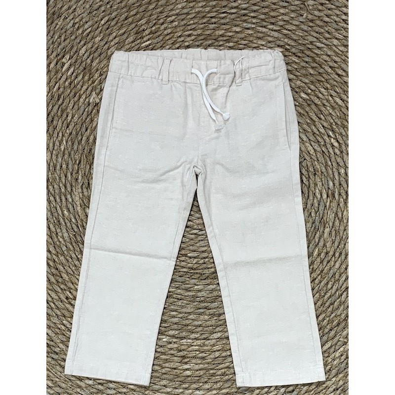 LOSAN PANTALONE IN LINO BIMBO