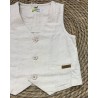 LOSAN GILET IN LINO BIMBO