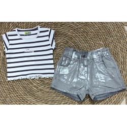 LOSAN SHORT DENIM METALLIC BIMBA