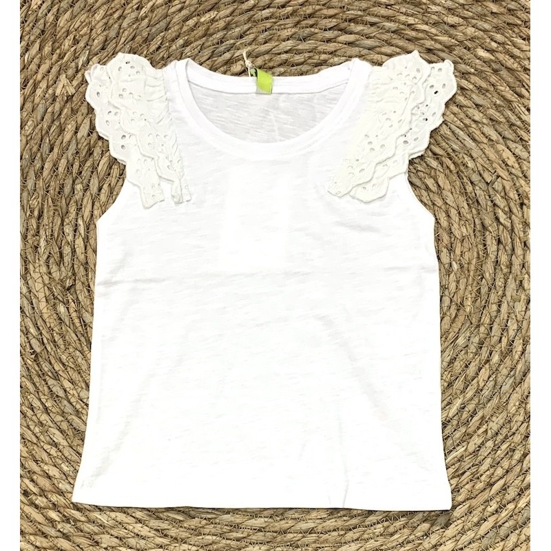 LOSAN CANOTTA RICAMO WHITE BIMBA