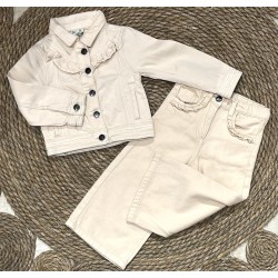 LOSAN GIACCA IN JEANS BEIGE BIMBA