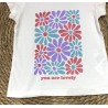LOSAN MAGLIA M/M WHITE FLOWER BIMBA