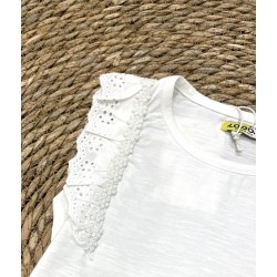 LOSAN MAGLIA M/M RICAMO FLOWER BIMBA