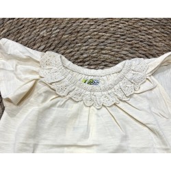 LOSAN MAGLIA M/M BEIGE RICAMO BIMBA