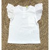 LOSAN MAGLIA M/M RICAMO WHITE BABY GIRL