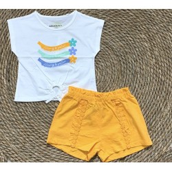LOSAN SHORT FLOWER ORANGE BIMBA