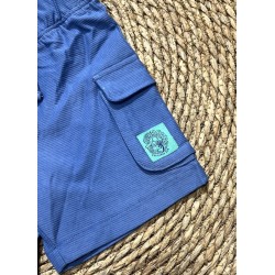 LOSAN SHORT COTONE BLU LAVORATO BIMBO
