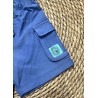 LOSAN SHORT COTONE BLU LAVORATO BIMBO