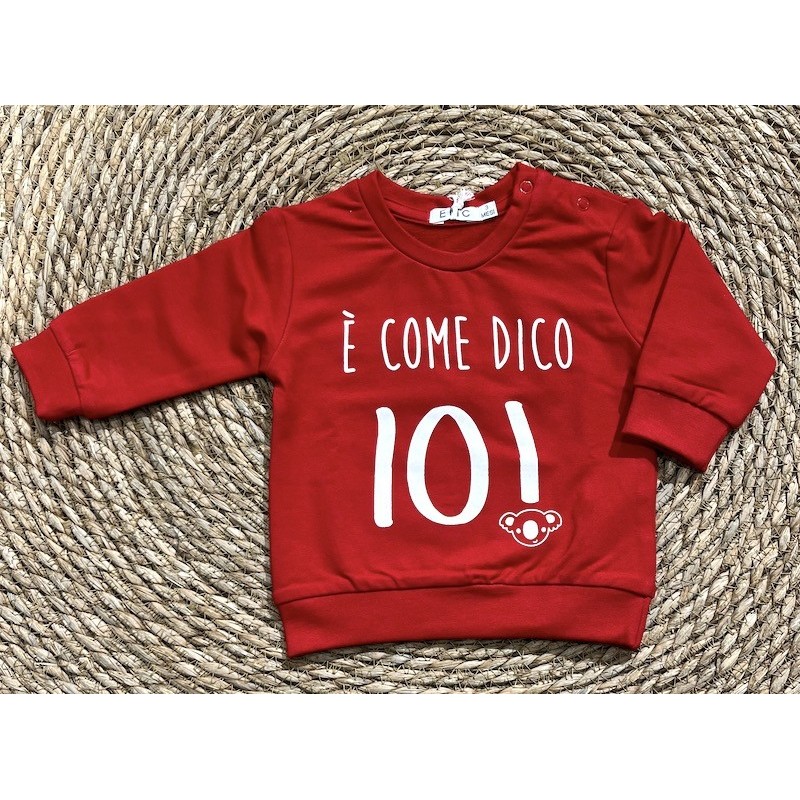 E.M.C. FELPA GIROCOLLO RED BABY BOY