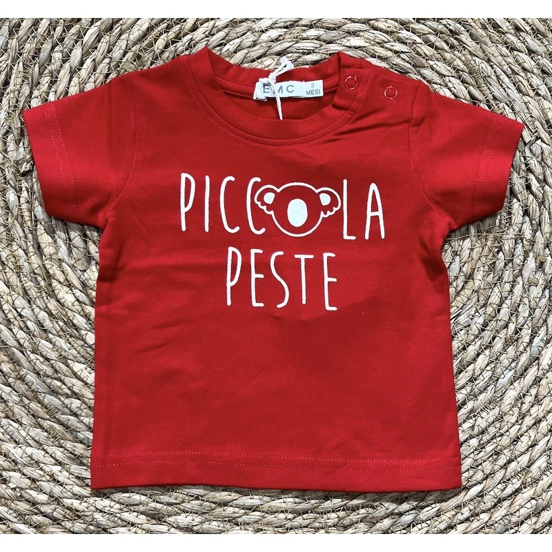 E.M.C. MAGLIA M/M PICCOLA PESTE RED BABY BOY