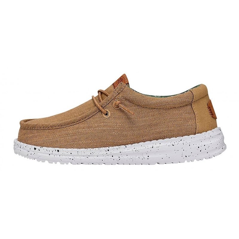 HEY DUDUE WALLY WASHED CANVAS WALNUT BIMBO