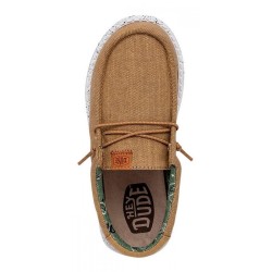 HEY DUDUE WALLY WASHED CANVAS WALNUT BIMBO