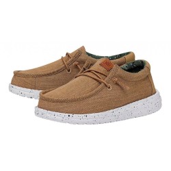 HEY DUDUE WALLY WASHED CANVAS WALNUT BIMBO
