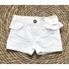 E.M.C. SHORT DENIM WHITE BABY GIRL