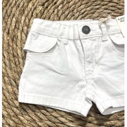 E.M.C. SHORT DENIM WHITE BABY GIRL