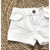 E.M.C. SHORT DENIM WHITE BABY GIRL