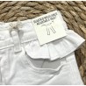 E.M.C. SHORT DENIM WHITE BABY GIRL