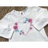 E.M.C. MAGLIA M/L FLOWER PINK BABY GIRL