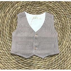 E.M.C. GILET MARRONE BABY BOY