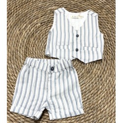 E.M.C. GILET RIGATO BABY BOY