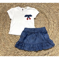 E.M.C. GONNA FINTO DENIM BABY GIRL