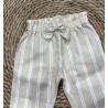 E.M.C. PANTALONE MISTO LINO BABY GIRL
