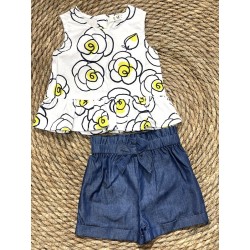 E.M.C. SHORT FINTO DENIM BABY GIRL