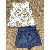 E.M.C. SHORT FINTO DENIM BABY GIRL