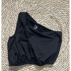 TOP MONOSPALLA NERO