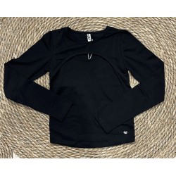 LOSAN MAGLIA M/L BLACK CON...