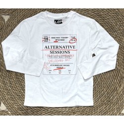 LOSAN MAGLIA M/L WHITE ART