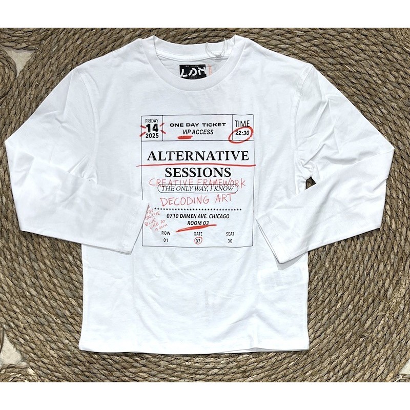 LOSAN MAGLIA M/L WHITE ART