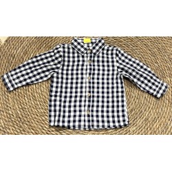 LOSAN CAMICIA M/L  SCACCHI BLU