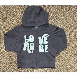 LOSAN FELPA ZIP GREY BIMBA