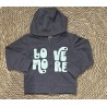 LOSAN FELPA ZIP GREY BIMBA