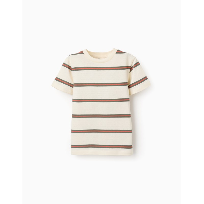 ZY MAGLIA M/M RIGHE BEIGE RAGAZZO