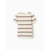 ZY MAGLIA M/M RIGHE BEIGE RAGAZZO