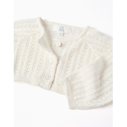 ZY CARDIGAN IN COTONE TRAFORATO BABY GIRL