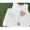 E.M.C. TOP CROCHET WHITE RAGAZZA