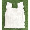 E.M.C. TOP IN LINO RIGATO RAGAZZA