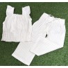 E.M.C. TOP IN LINO RIGATO RAGAZZA
