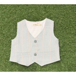 E.M.C. GILET RIGTATO VERDE...