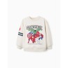 ZY FELPA GIROCOLLO WHITE AVENGERS BOY